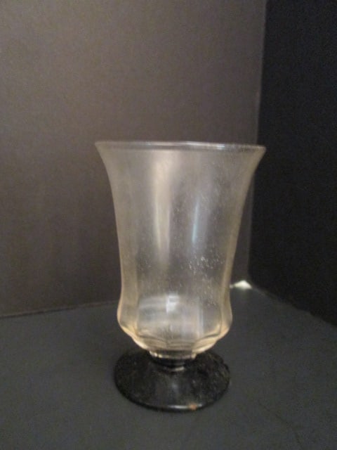 Pressed Glass Decanter and Four Hand Blown Cordials - 2