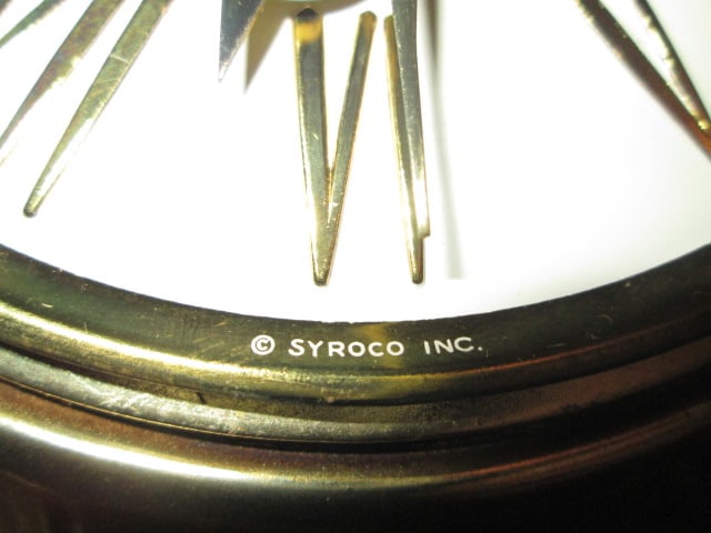 Midcentury Syroco 8 Day Wall Clock - 3