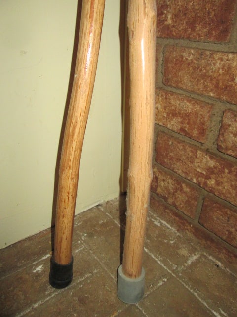 Two Live Edge Walking Sticks - 2
