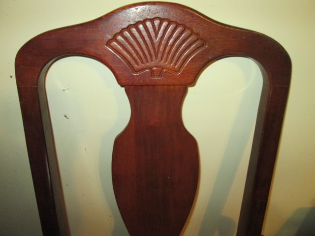 Pair of Queen Anne Style Dining Arm Chairs - 2