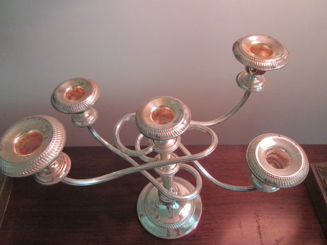 Silverplate 5 Lite Candelabra - 2