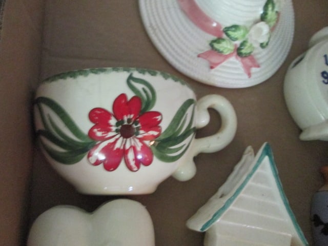 Six Ceramic and Pottery Wall Pockets - 7