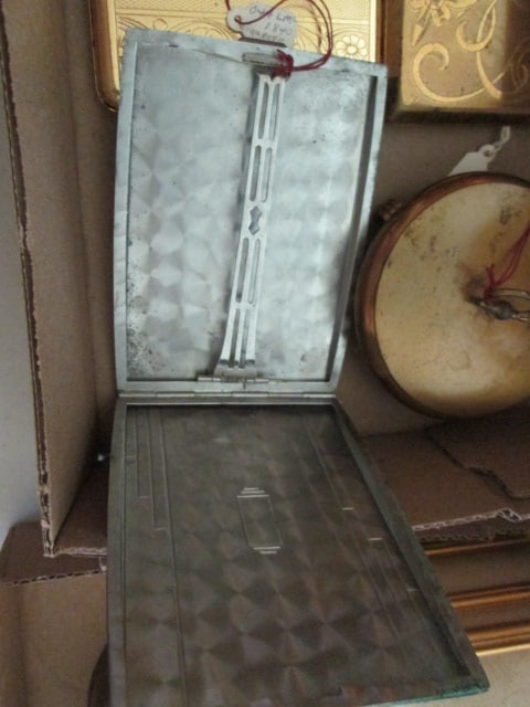 Two Vintage Ladies Cigarette Cases, Compact and Footed Powder Box - 3