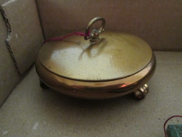 Two Vintage Ladies Cigarette Cases, Compact and Footed Powder Box - 8