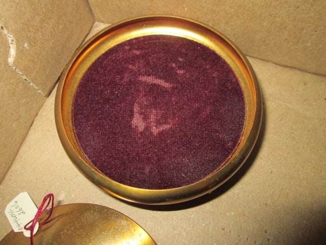 Two Vintage Ladies Cigarette Cases, Compact and Footed Powder Box - 9