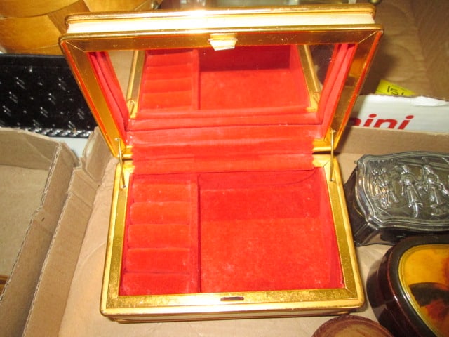 Five Small Jewelry Trinket Boxes - 5