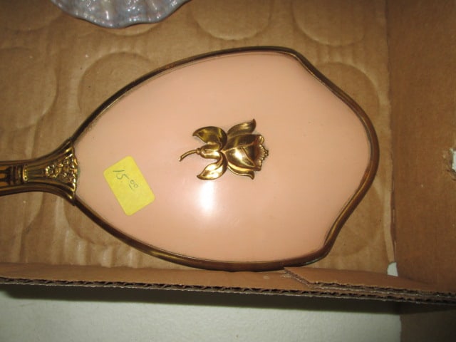 Two Vintage Hand Mirrors and Two Vanity Stand Mirrors - 3