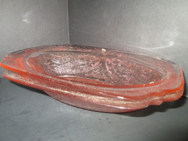 Pink Depression Glass "Madrid" Pattern Cups, Saucers, Bowls, Sandwich Plates and - 2