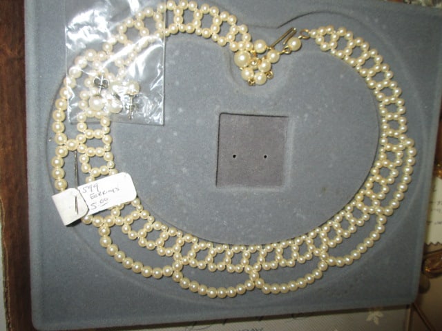 Grouping of Vintage Earring and Necklace Sets, Brooches, Earrings, etc. - 2