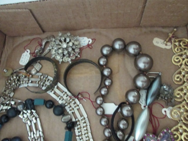 Grouping of Vintage Earrings, Brooches, Necklaces, Bracelets, etc. - 2