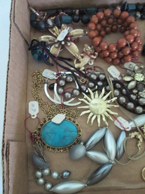 Grouping of Vintage Earrings, Brooches, Necklaces, Bracelets, etc. - 4