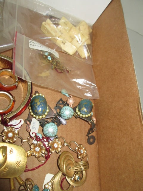 Grouping of Vintage Earrings, Brooches, Necklaces, Bracelets, etc. - 2