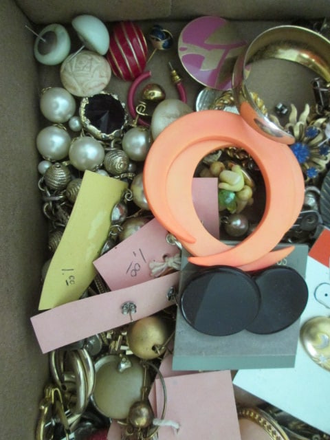 Grouping of Vintage Earrings, Brooches, Necklaces, Bracelets, etc. - 3