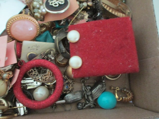 Grouping of Vintage Earrings, Brooches, Necklaces, Bracelets, etc. - 4