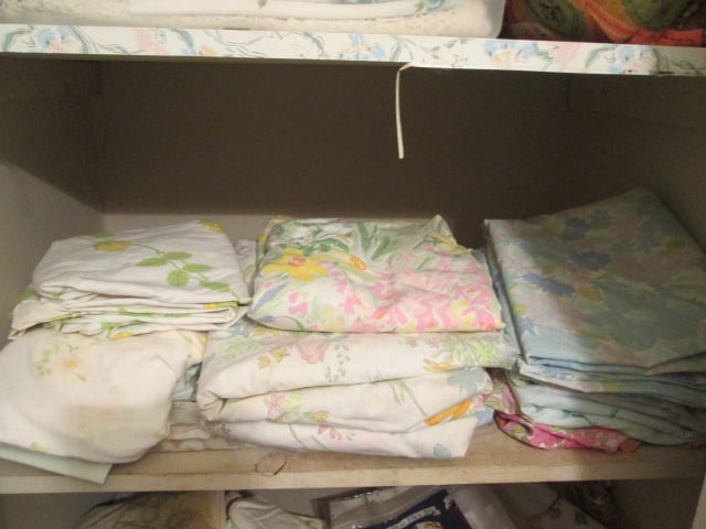 Large Grouping of Vintage Doilies, Kitchen Towels, Table Cloths, Sheets, Blankets, etc. - 3