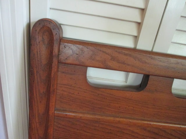 Vintage Harbour House Furniture Oak Spanish Revival Twin Bed - 2