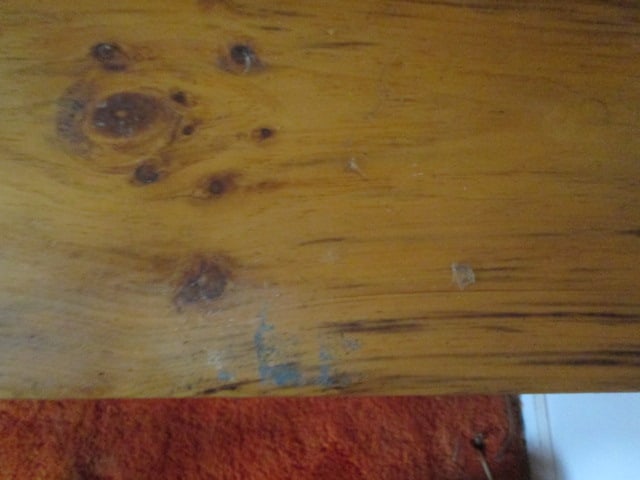 Rustic Pine Plank Top Work Table with Painted Base - 4