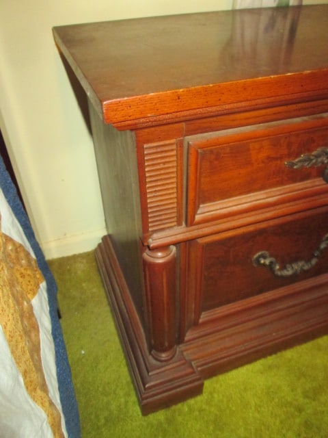 Dixie Traditional Neoclassical Style 2 Drawer Nightstand - 4