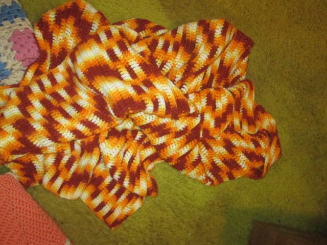 Three Hand Crafted Crocheted Afghan Throws - 4