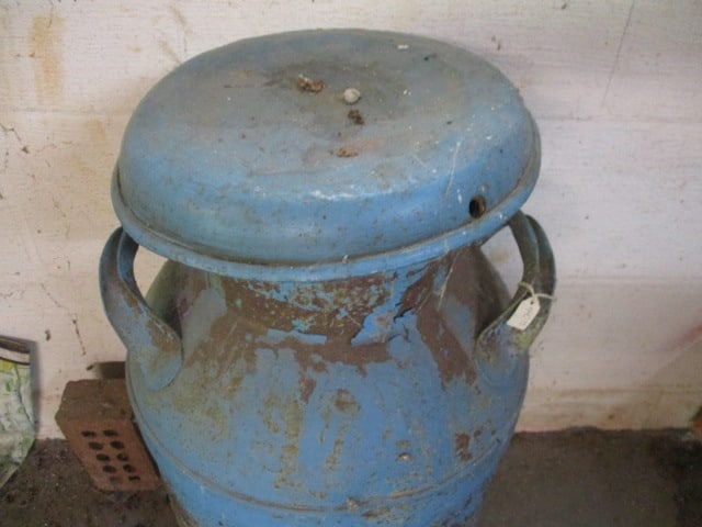 Vintage Handpainted Milk Can with Pineapple Design - 2