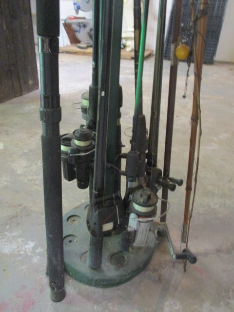 Fishing Rod Holder Filled with Nice Rods and Reels - 3