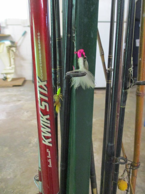 Fishing Rod Holder Filled with Nice Rods and Reels - 5