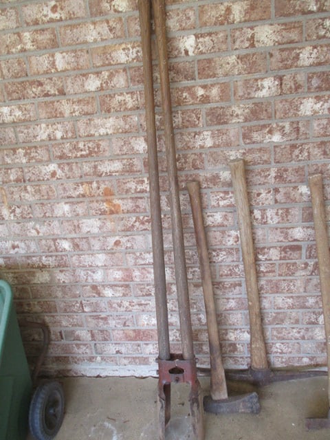 Post Hole Diggers, Pick Axe, Axe, Maddox, Sledge Hammer - 4