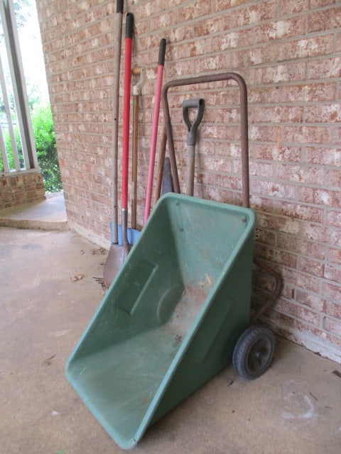 Yard Care Tools-Weed Dump Cart, Shovels, Hoe, Cultivator, Snow Shovel, - 2