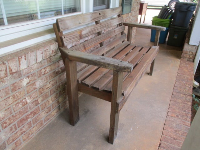 Wood Slat Bench - 2