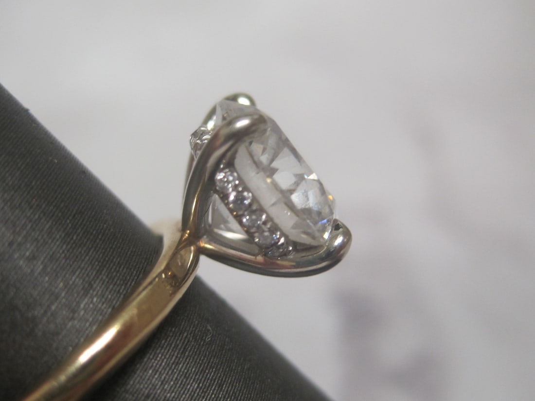 14k Gold 3.52 carat Lab Diamond Ring - 4