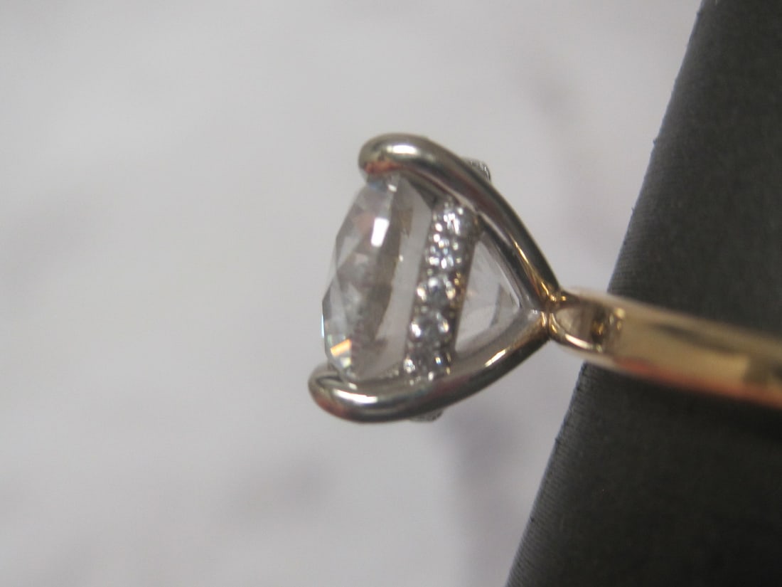 14k Gold 3.52 carat Lab Diamond Ring - 5