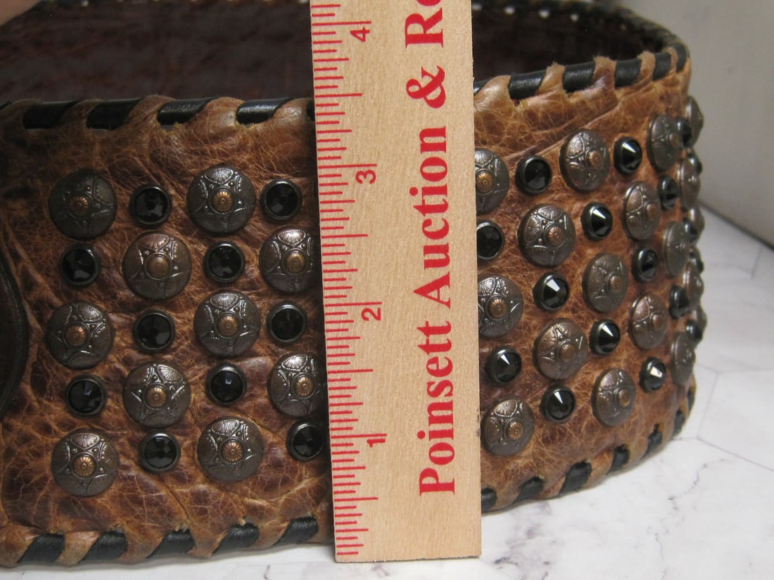 Kurtmen Tooled Leather Belt - 10