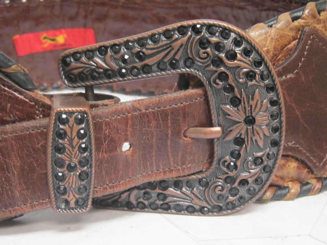 Kurtmen Tooled Leather Belt - 2