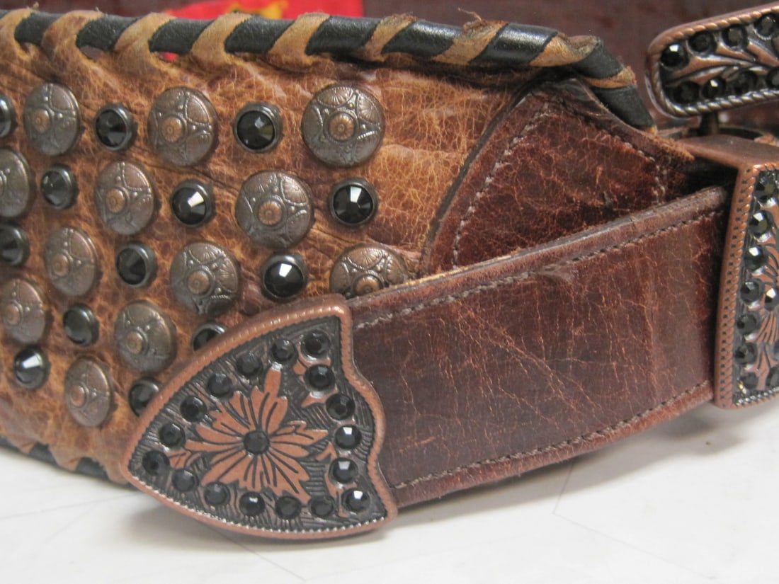 Kurtmen Tooled Leather Belt - 3