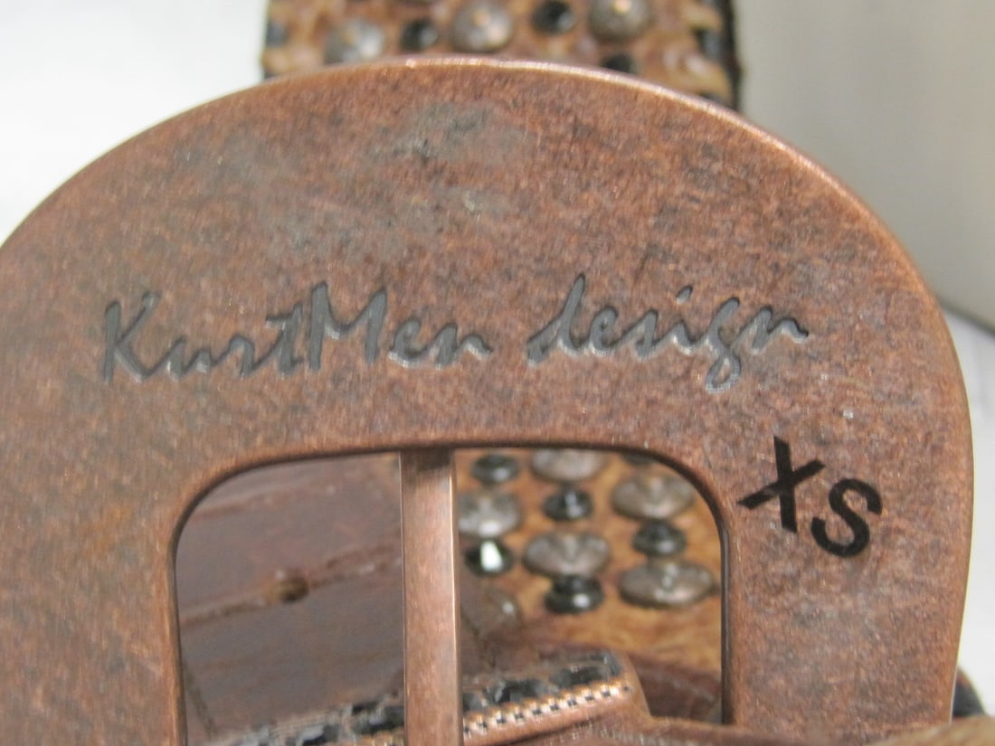 Kurtmen Tooled Leather Belt - 9