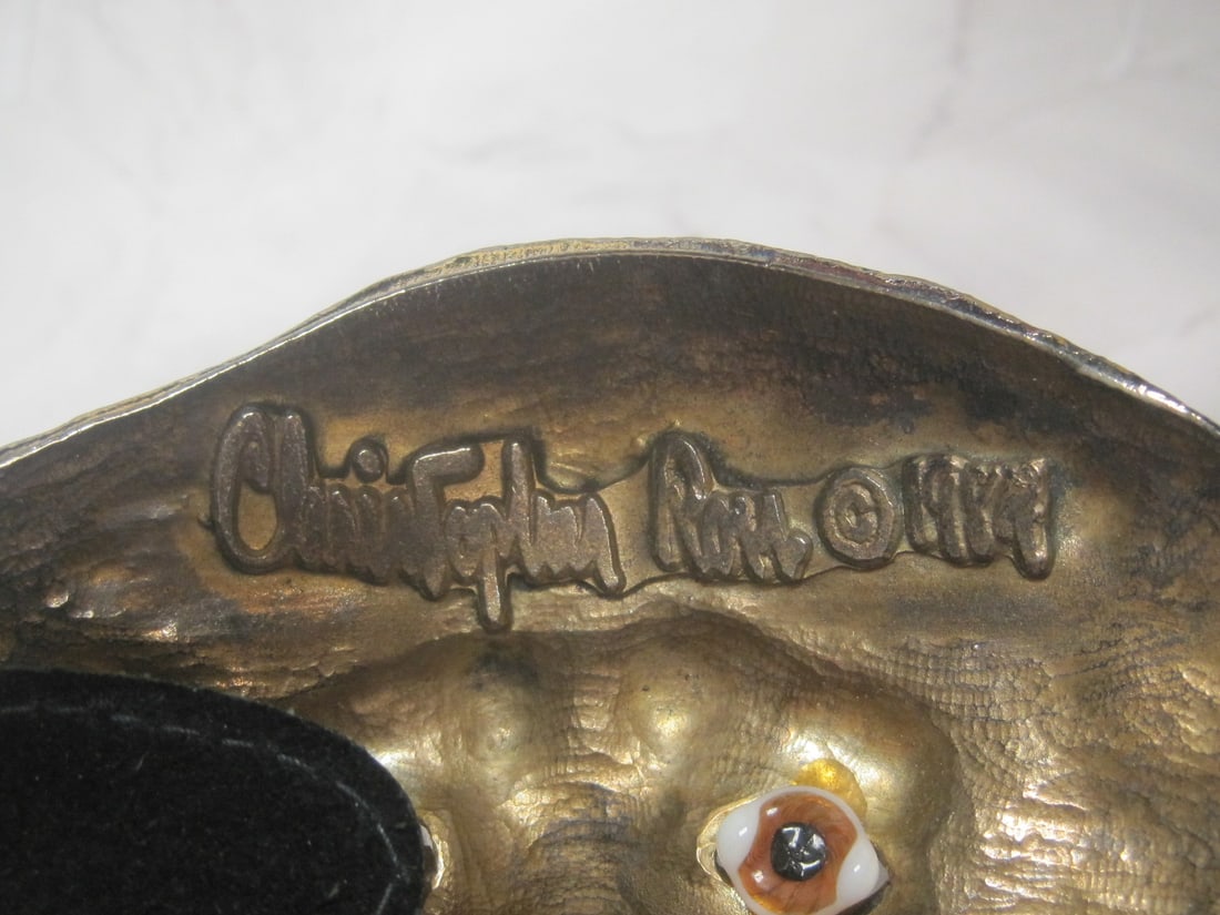 1984 Christopher Ross Massive Belt Buckle with Belt - 6