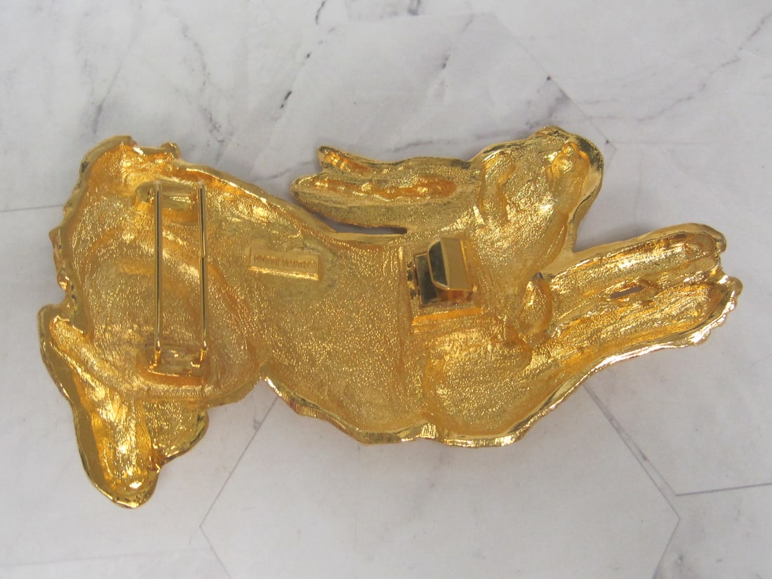 Dotty Smith Goldtone Large Belt Buckle - 4