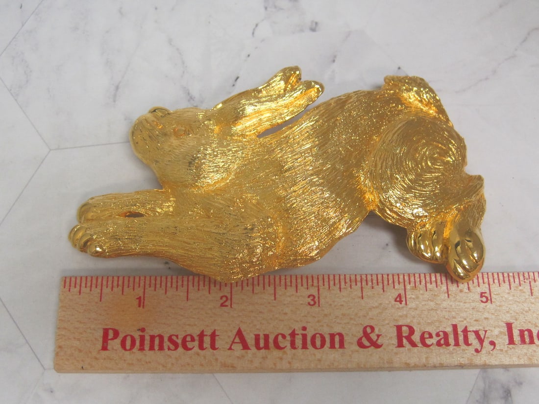 Dotty Smith Goldtone Large Belt Buckle - 6