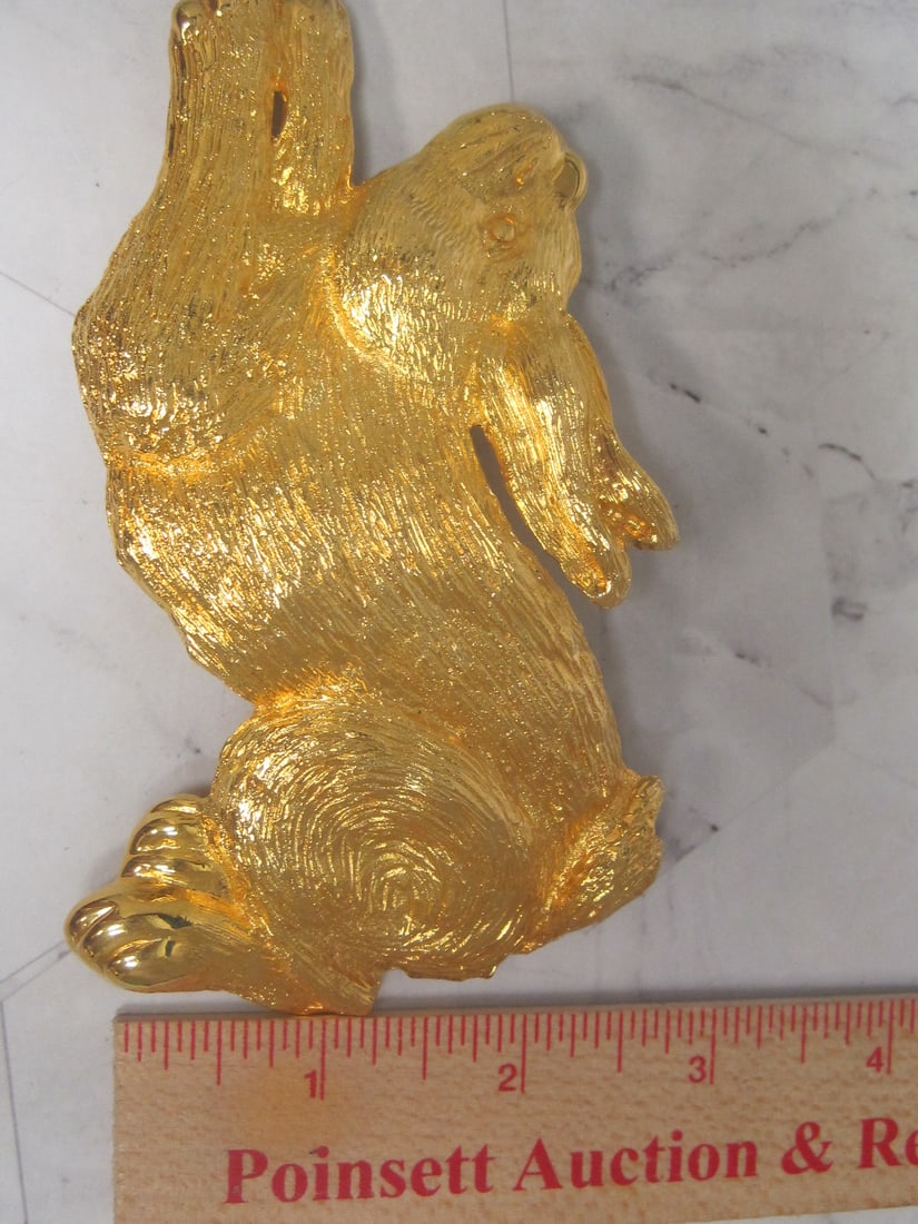 Dotty Smith Goldtone Large Belt Buckle - 7