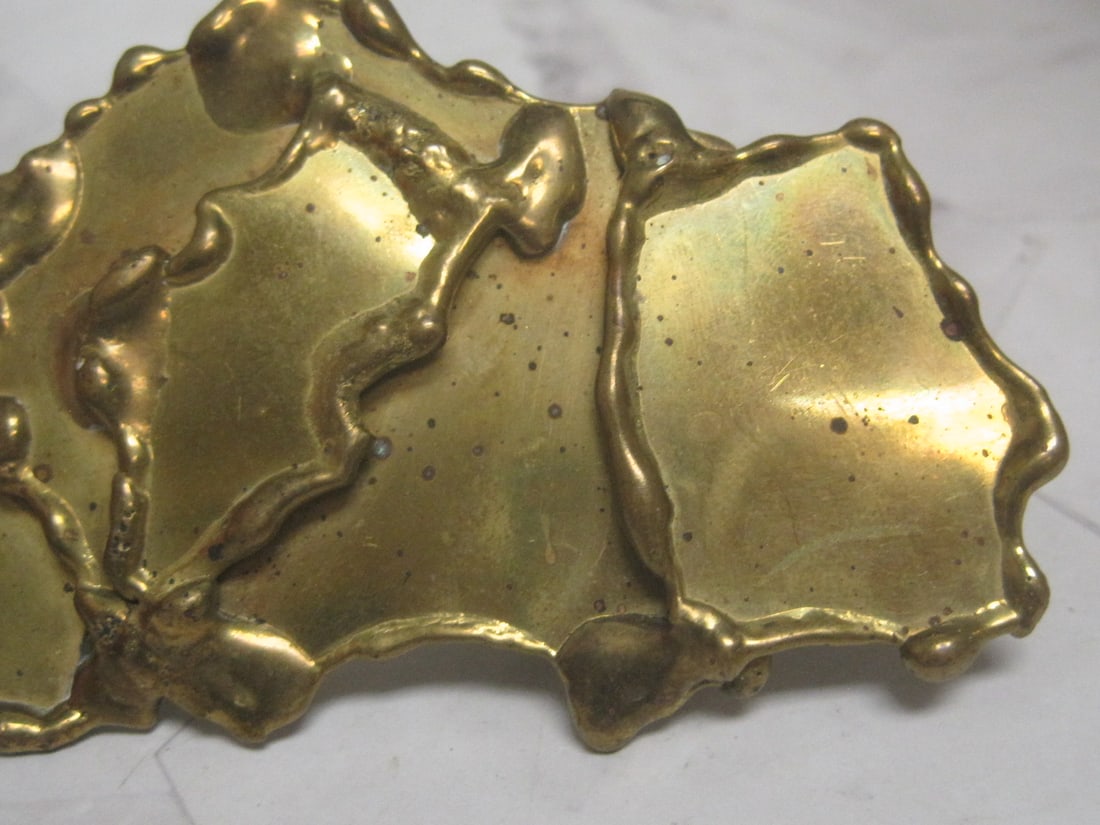 1970's Bowie Boynton Brass Belt Buckle - 2