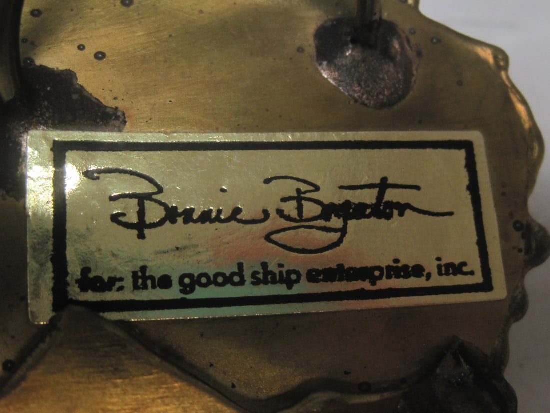 1970's Bowie Boynton Brass Belt Buckle - 3