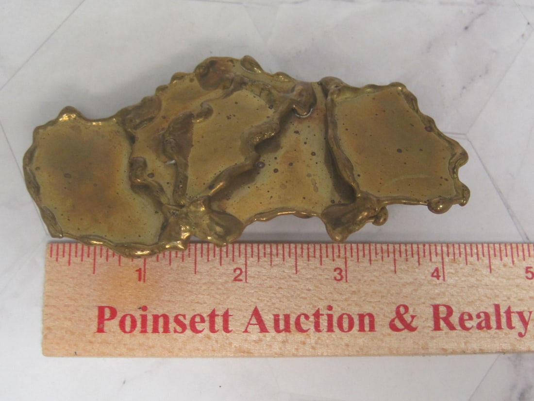 1970's Bowie Boynton Brass Belt Buckle - 4