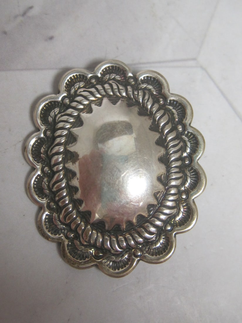 Carlisle Jewelry Co. Carolyn Pollack Sterling Silver Southwestern Concho Clip Earrings - 2