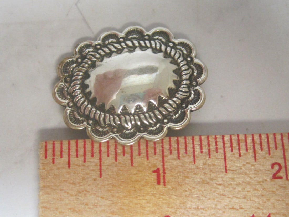 Carlisle Jewelry Co. Carolyn Pollack Sterling Silver Southwestern Concho Clip Earrings - 5
