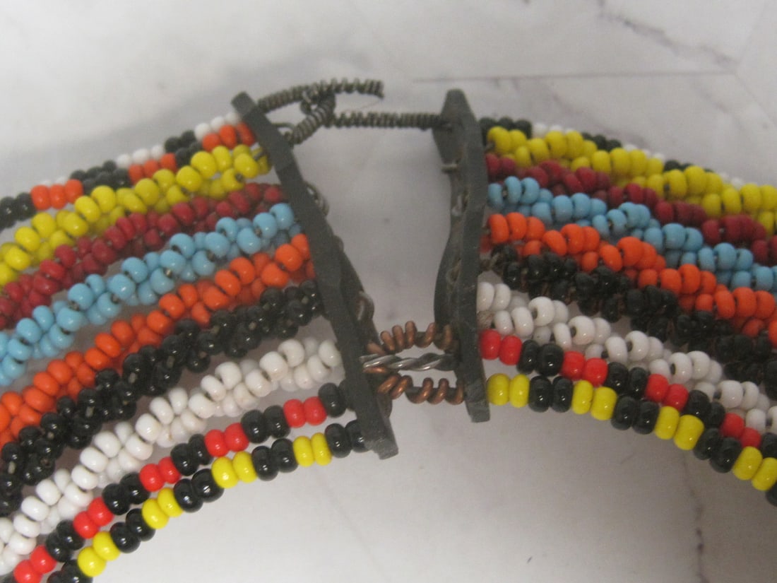 African Tribal Style Collar Necklace - 4