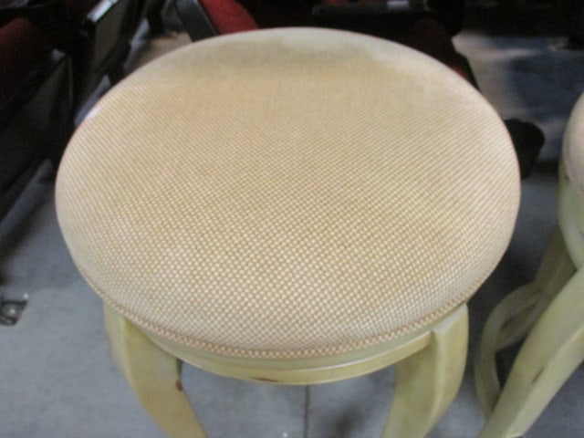 Pair of Hillsdale Furniture Upholstered Seat Swiveling Bar Chairs - 2