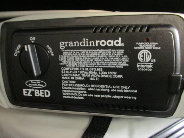 grandinroad EZ-Bed Self Inflating Portable Bed in Rolling Storage Bag - 5