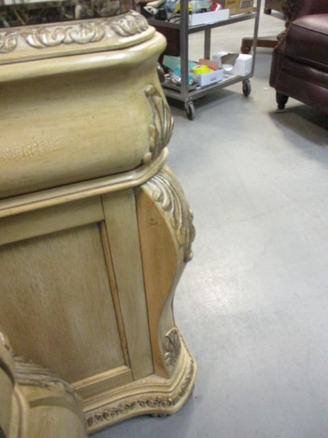 Schnadig Furniture Traditional Tuscan Style 3 Drawer Nightstand Chest - 11