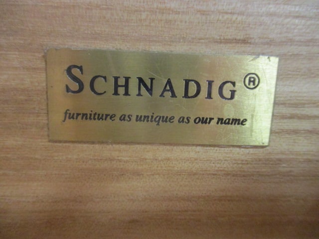 Schnadig Furniture Traditional Tuscan Style 3 Drawer Nightstand Chest - 6