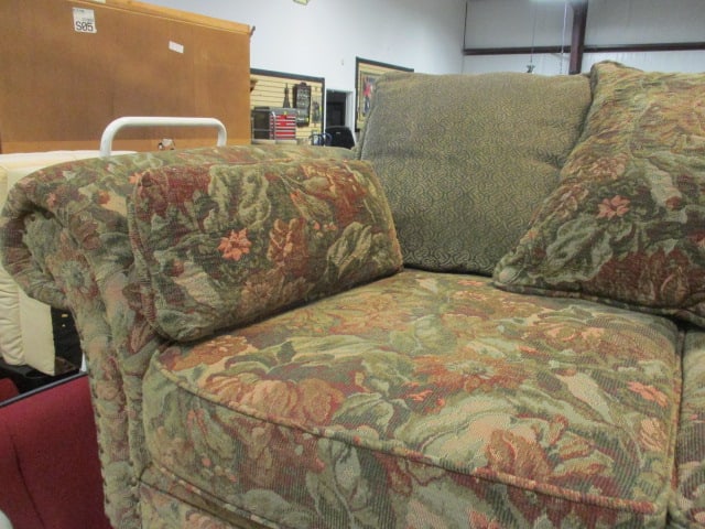 New Vintages by Bernhardt Rolled Arm Love Seat w/ Nail Head Accents - 2